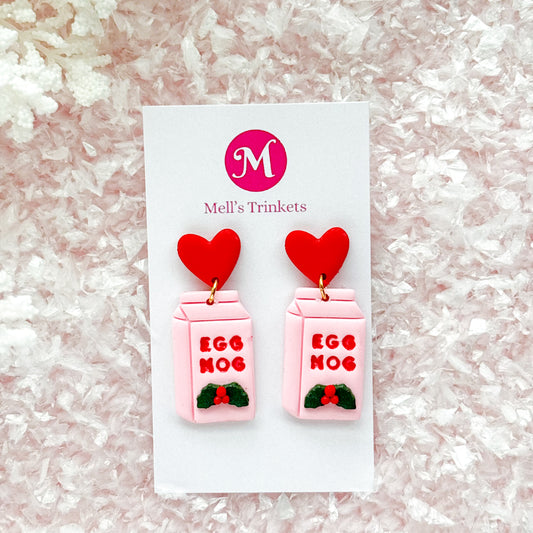 Egg Nog Dangles - Pink