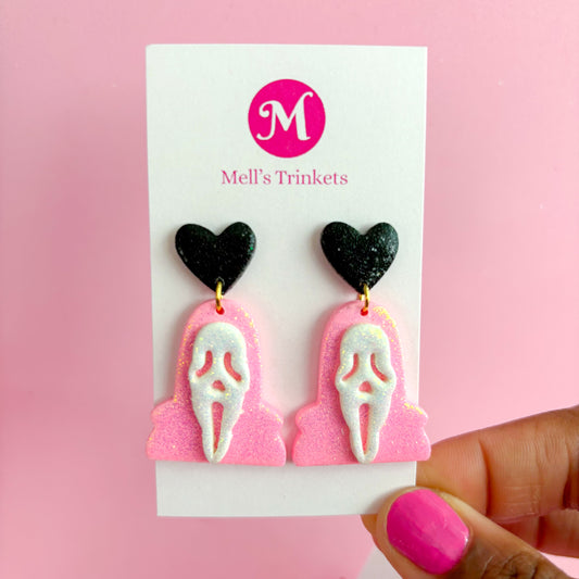 Ghostface Dangles - Dark Pink