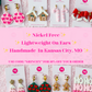 Pink Gingerbread Dangles