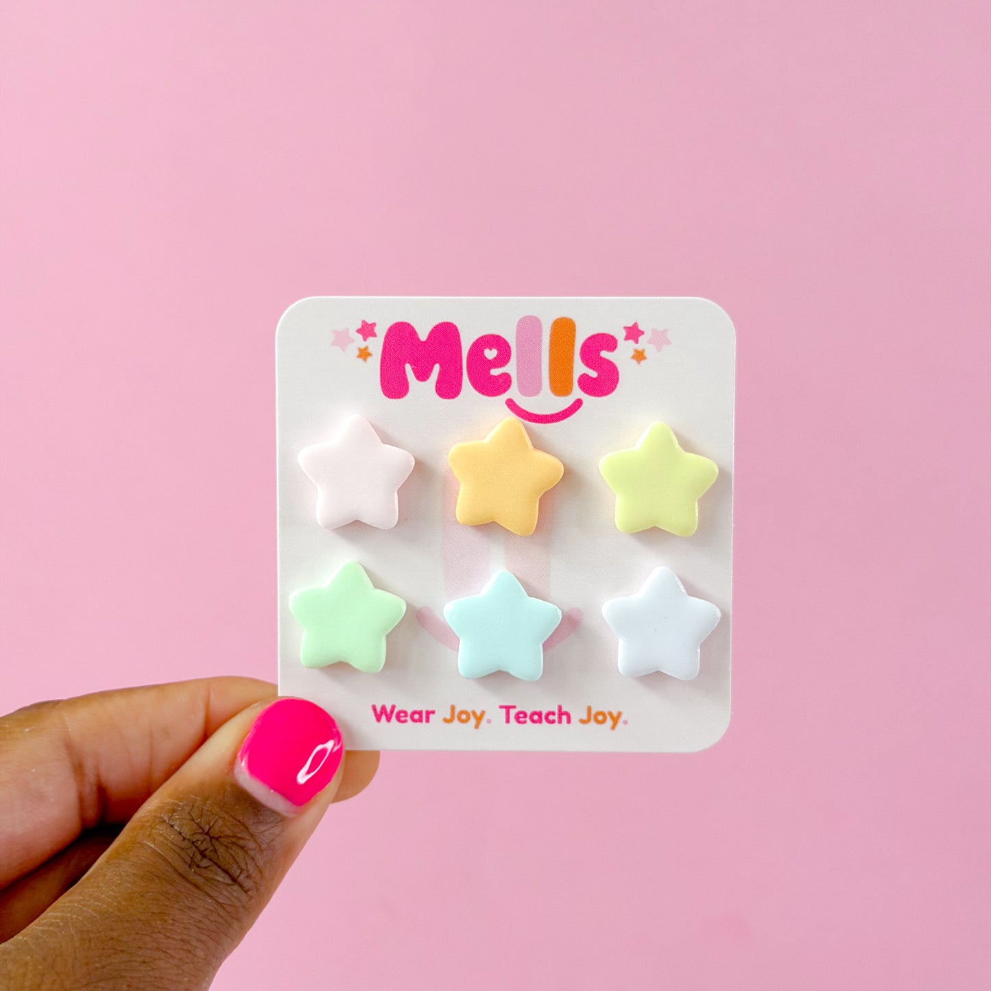 Star Mix Match Stud Earrings - 6 Pack