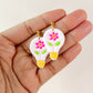 Flower Bulb Dangles - Light Pink