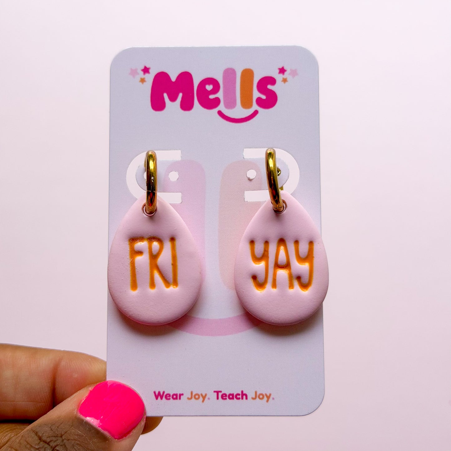 Colorful FRI-YAY Hoops - Choose Color