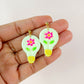 Flower Bulb Dangles - Light Green
