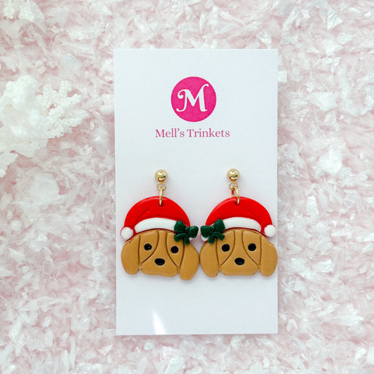 Santa Pup Dangles - Red