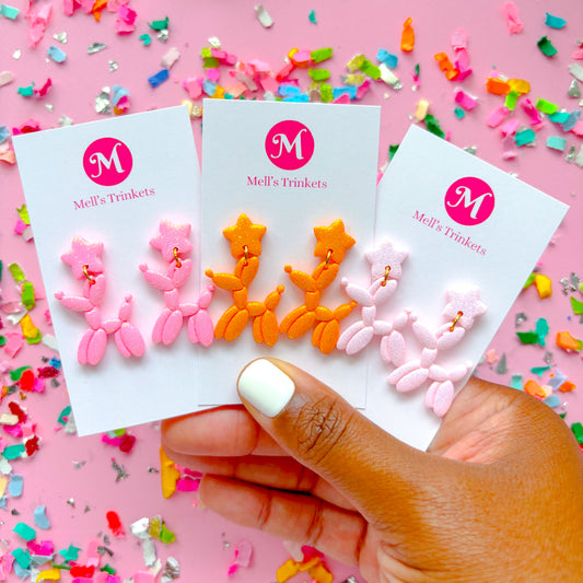 Sparkly Balloon Dogs -  Choose Color