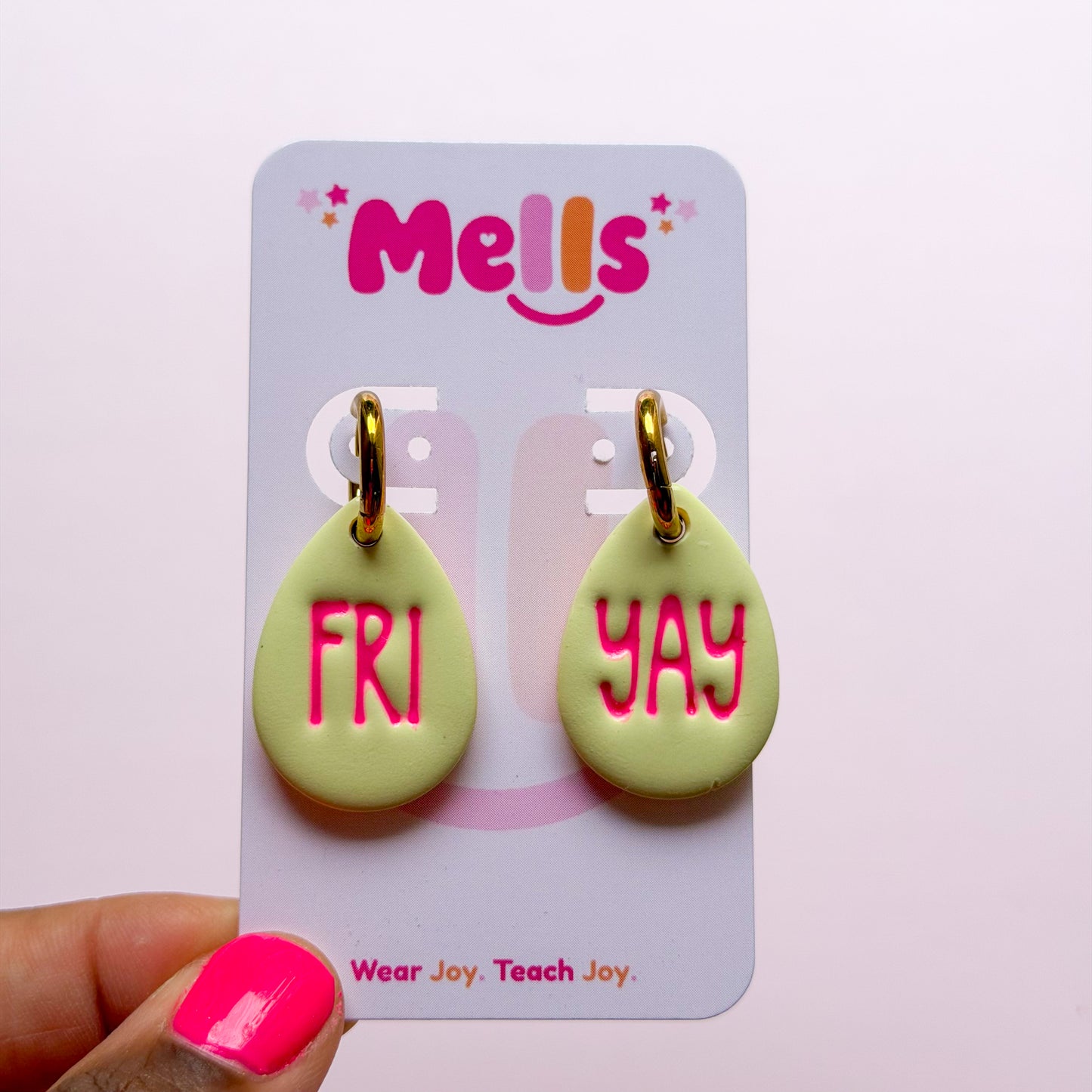Colorful FRI-YAY Hoops - Choose Color