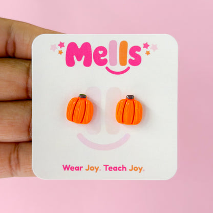 Pumpkin SZN Stud Earrings - Choose Style