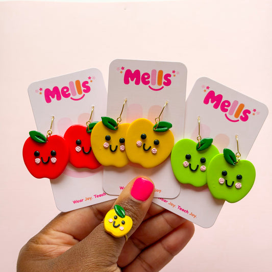 Happy to The Core Apple Dangles - Choose Color