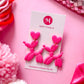 Puppy Love Dangles - Hot Pink