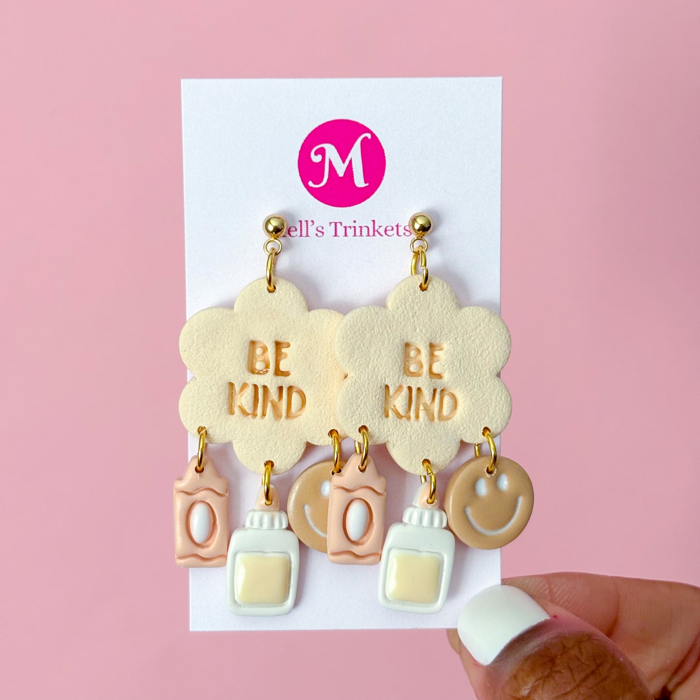 Be Kind Dangles - Neutral Collection