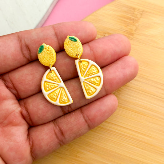 Lemon Slice Earrings