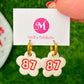 #87 Flower Hoops - Vintage White