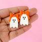 Bow Ghost Dangles - Orange