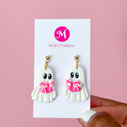 Bookish Ghosties - Pink Bows