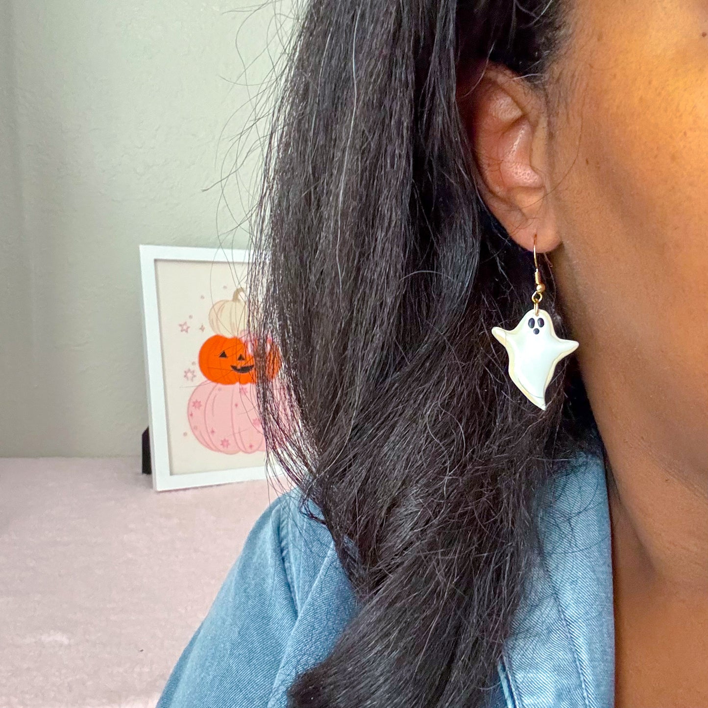 Ghost Sugar Cookie Dangles