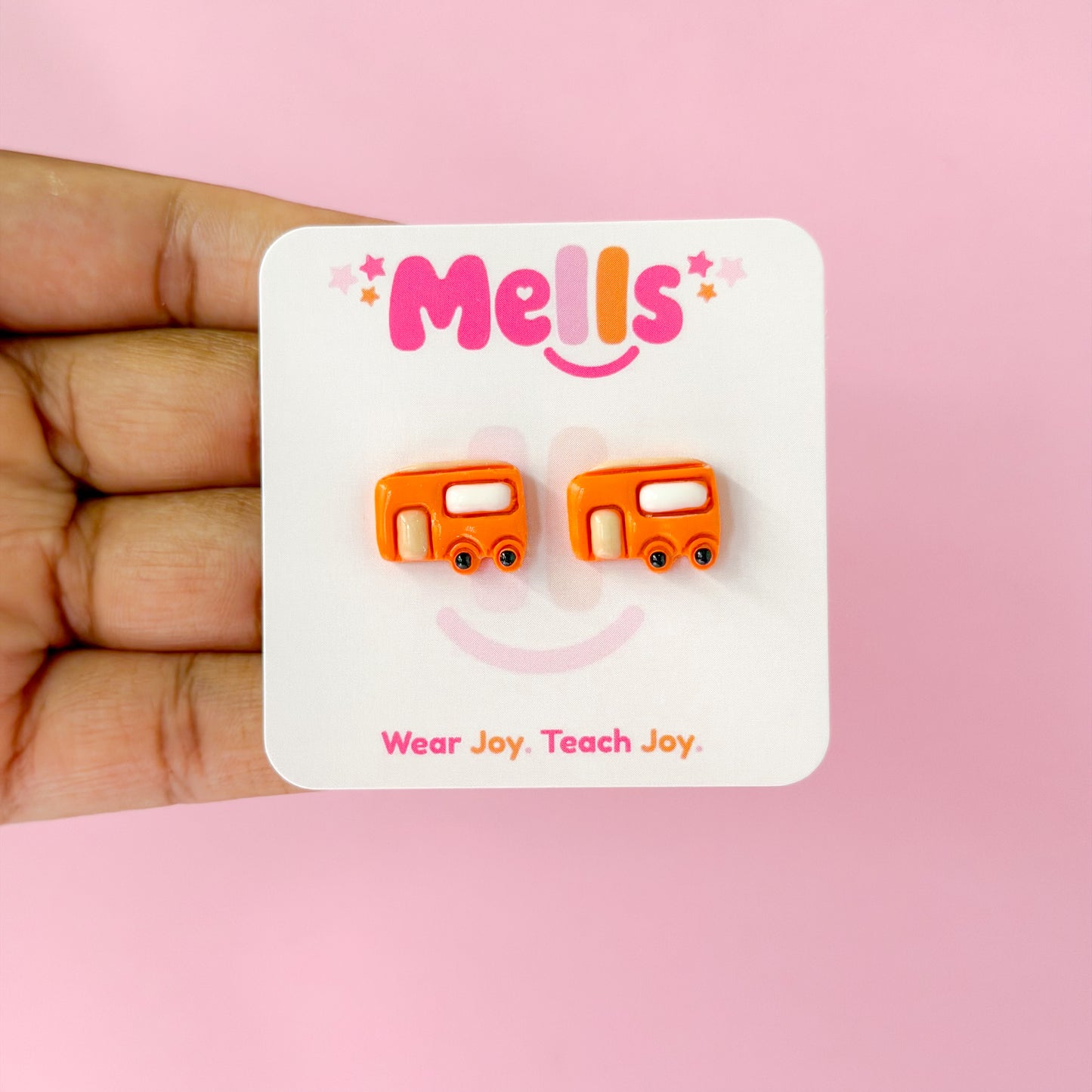 Happy little Camper Stud Earrings - Choose Style