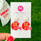 KC Football #15 Star Helmet Earrings