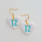 12 Heart Dangles - Choose Color