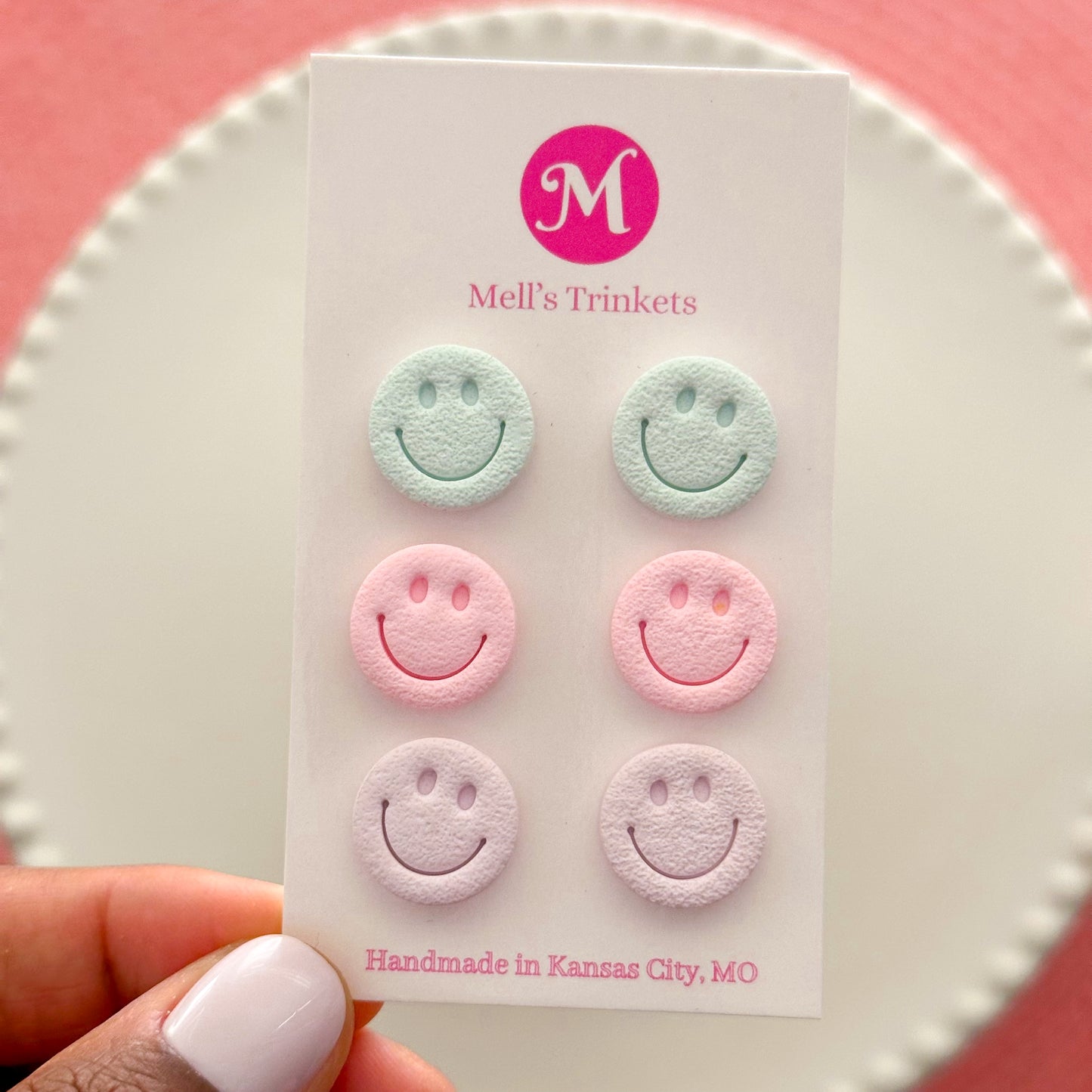 Smiley Stud Pack - Choose Color