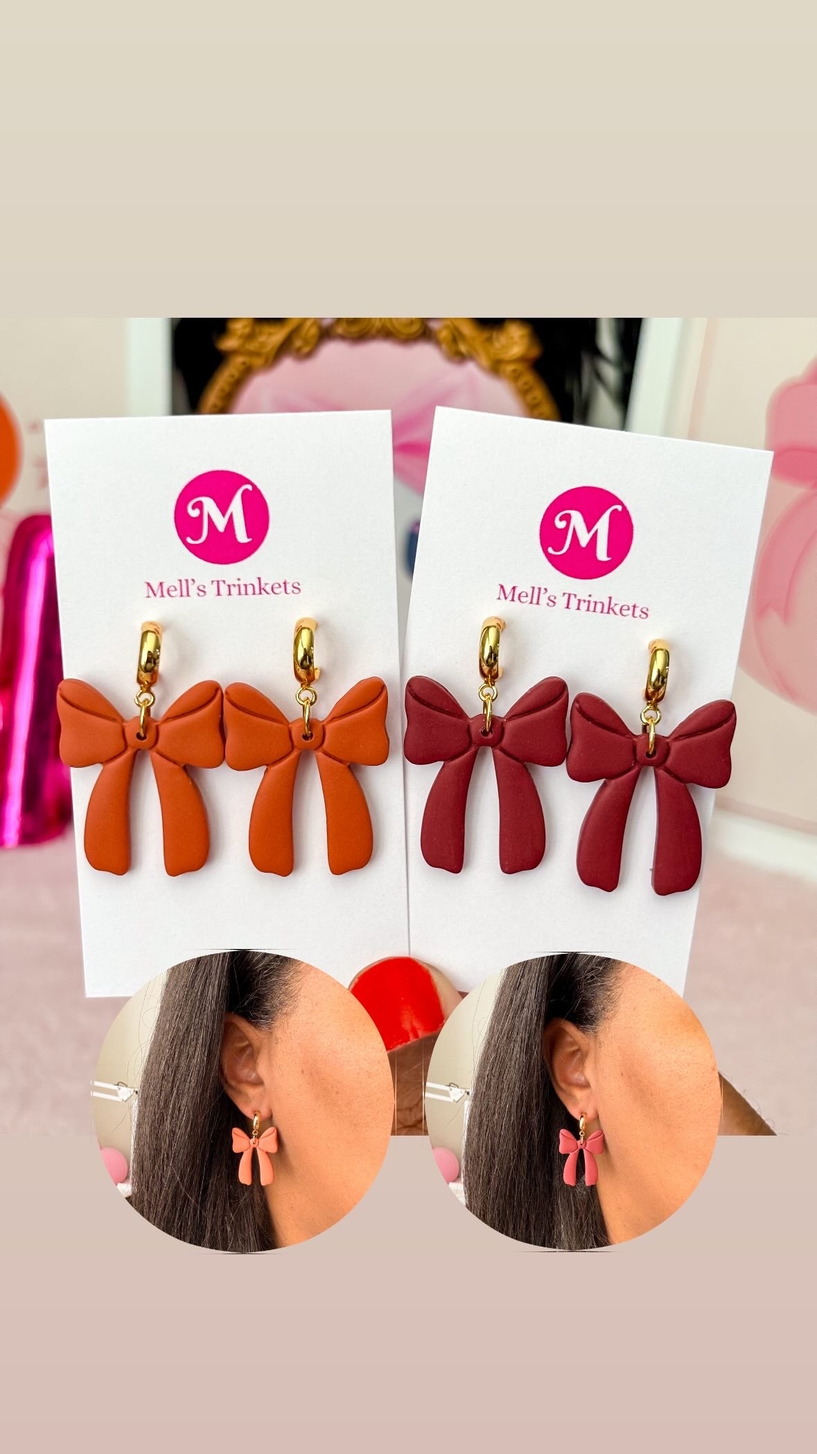 Autumn Bow Huggies - Choose Color