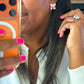 Pre-order Crayon Bow Oversize Studs - Light Pink