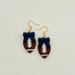 Gameday Football Bow Dangles - Choose Team Color