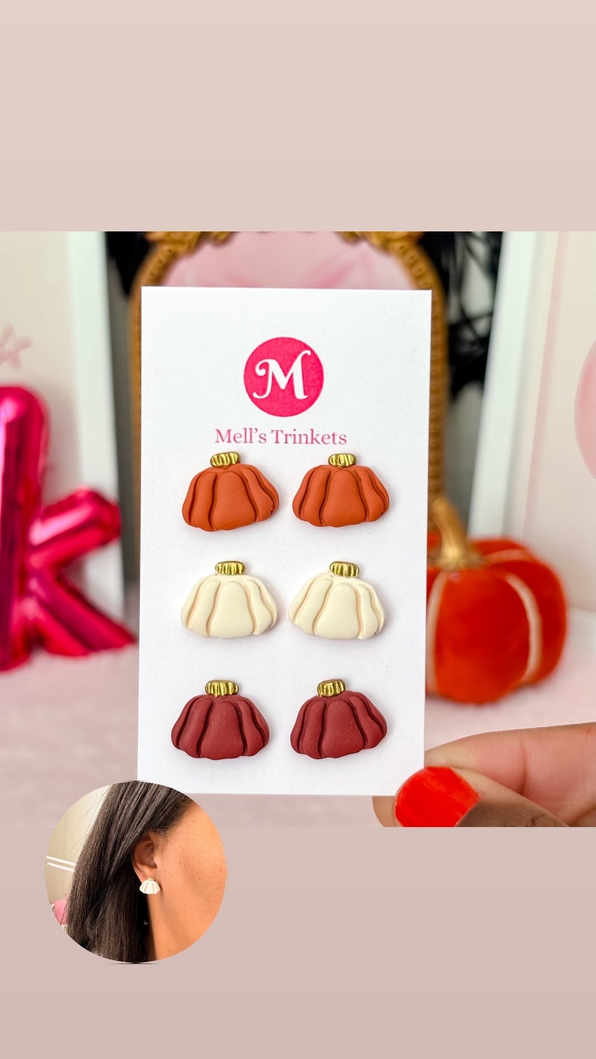 Autumn Pumpkin Stud Pack