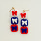 Game Day Triple Bow Dangles - Choose Team