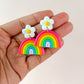 Flower Rainbow Arches - White