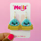 Squishy Dumpling  Dangle Earrings - Choose Color