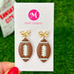 Football Bow Earrings