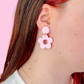 Summer Daisy Dangles Light Pink