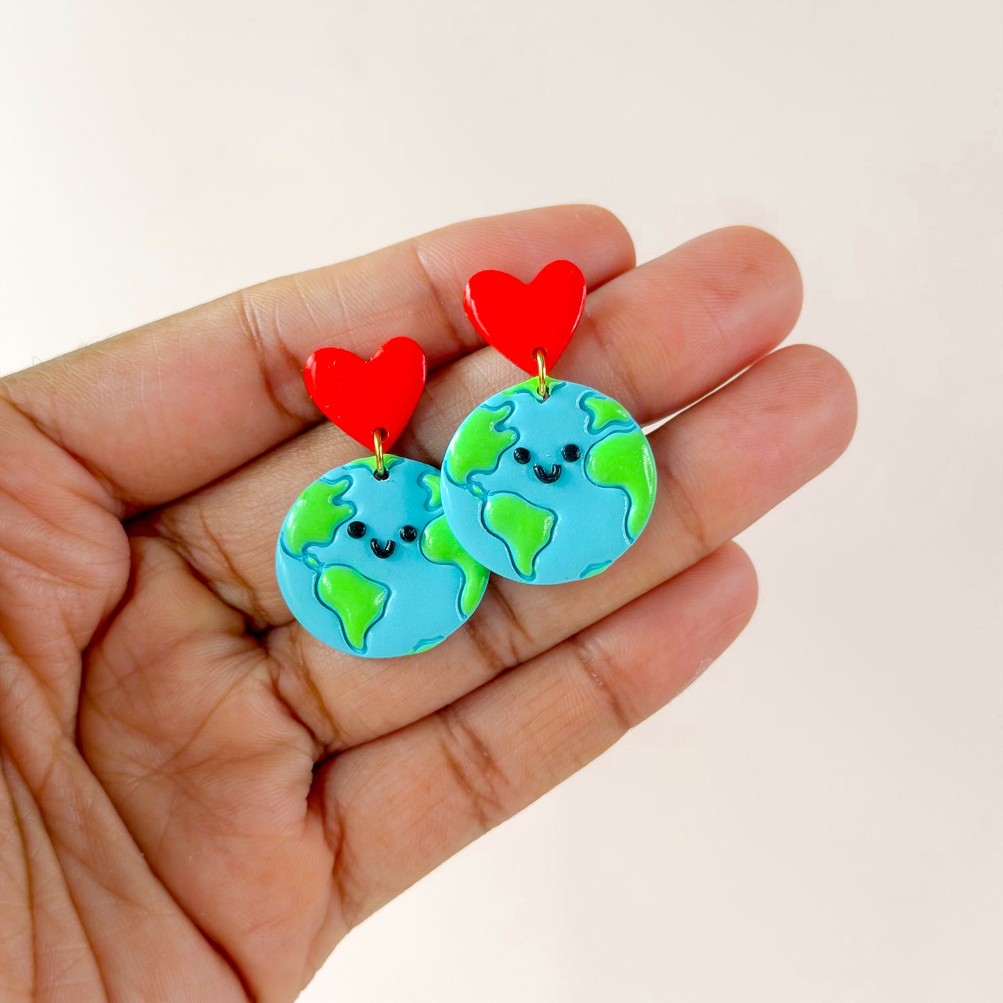 Pre-order Earth Day Dangles - Red Heart