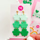 Lucky Shamrock Dangles - Green Combo