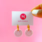 Sparkly Smiley Huggie Hoops - Choose Color