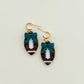 Game Day Leopard Bow Dangles - Choose Team