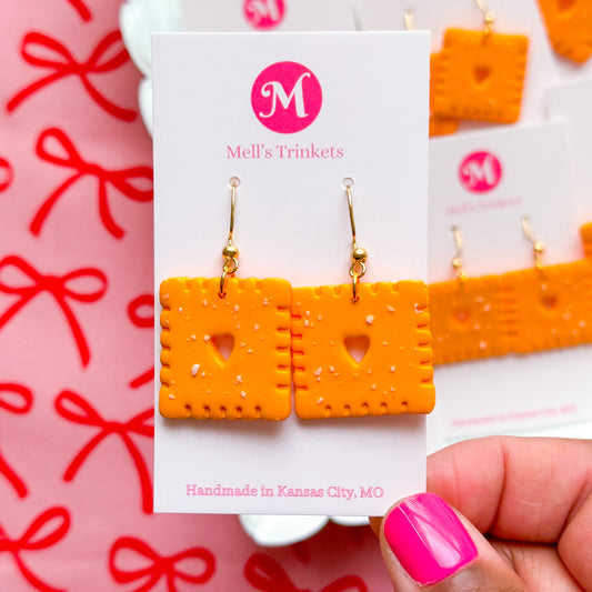 Cheese Crackers Earrings