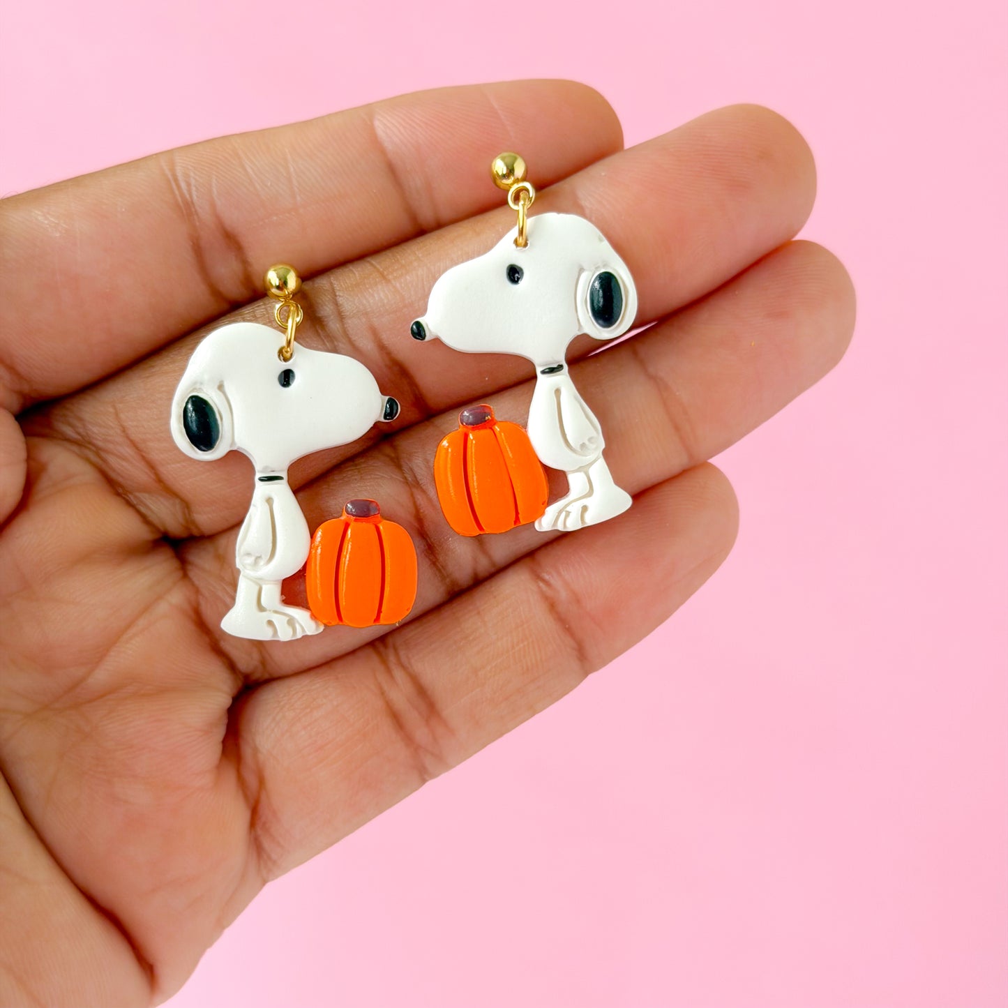 Snoopy Pumpkin Dangles
