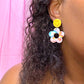 Smiley Floral Rainbow Dangles