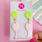 Tennis Stud + Racket Earring Set