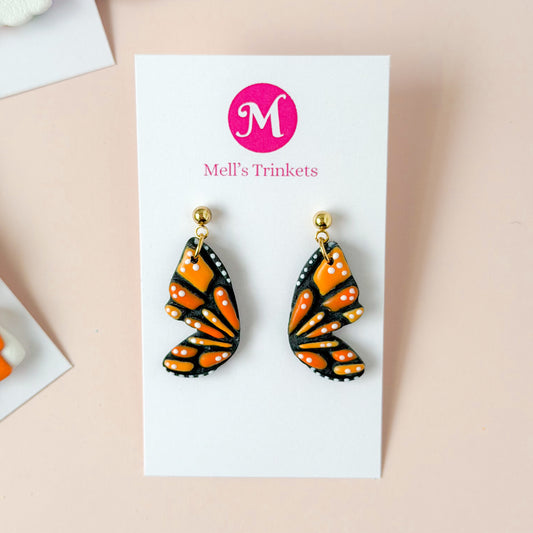 Monarch Butterfly Dangles - Orange