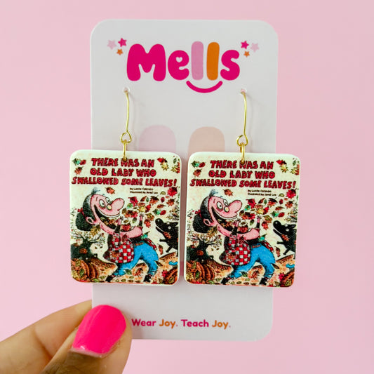 Storybook Cover Earrings - TWAOLWSSL 974259