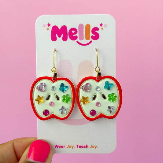 Apple Bedazzle Dangles