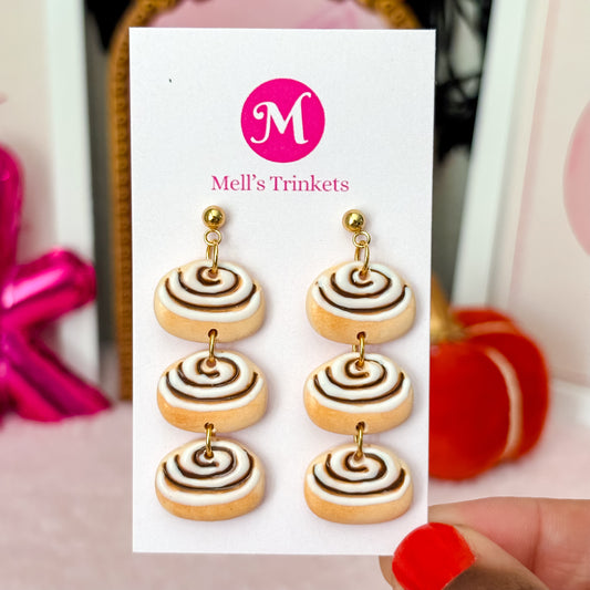 Cinnamon Roll Triple Dangles