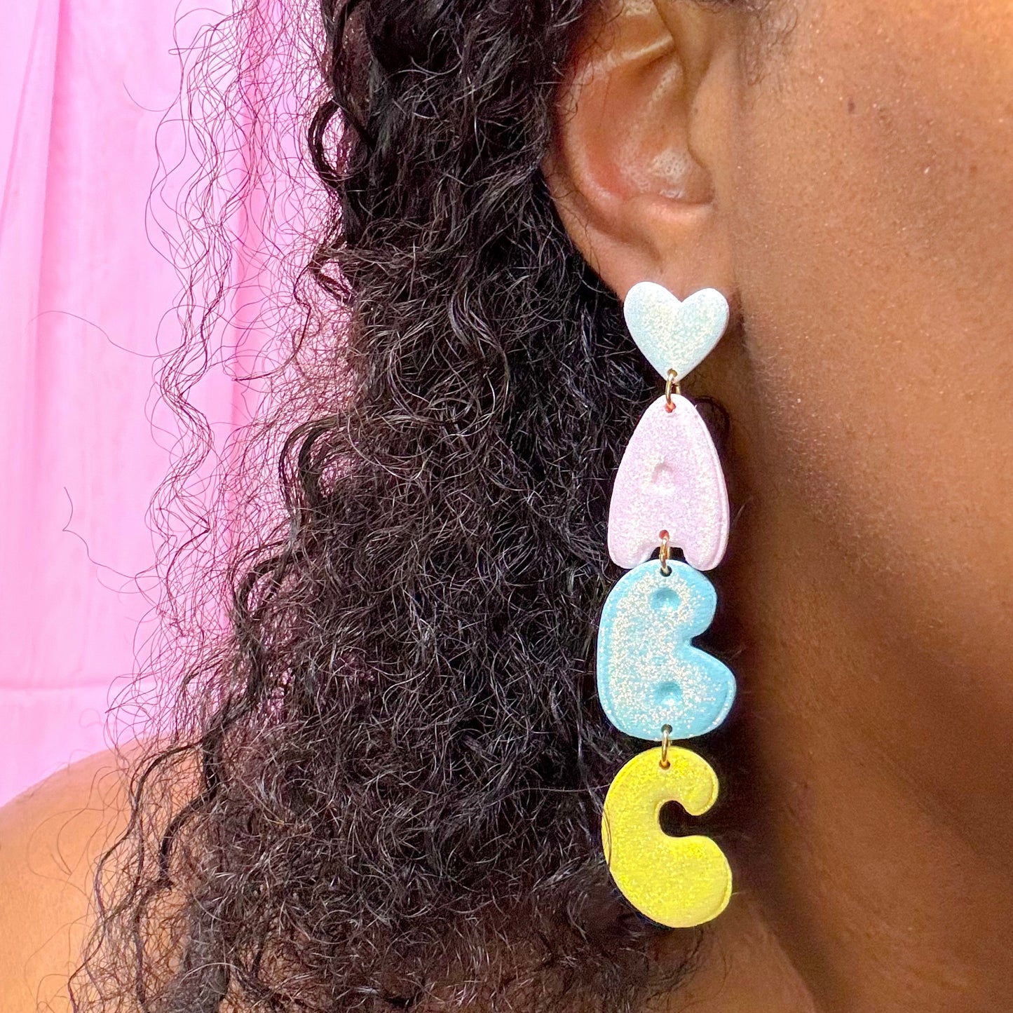 Heart  ABC Dangles - Choose Dangles