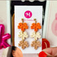 Sparkly Triple Maple Leaves Dangles