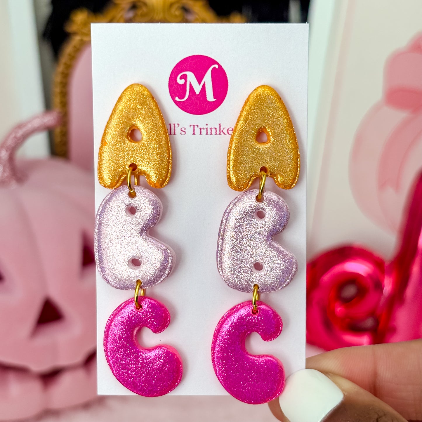 Boo-Ween ABC Dangles - Choose Color