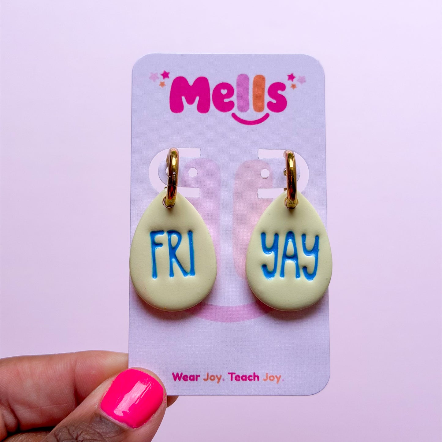 Colorful FRI-YAY Hoops - Choose Color