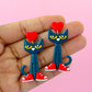 Storybook Cool Cat Dangles - Choose Shoe Color