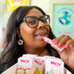 Bedazzled Paper Huggie Hoops